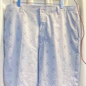 Men's Athletic Shorts with Cross Pattern
